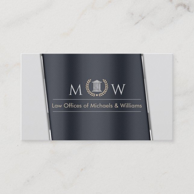 Tarjeta De Visita Gray/Charcoal Corporate (Anverso)