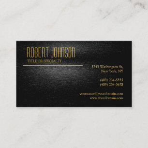 Tarjeta de visita Gray Gold para negros