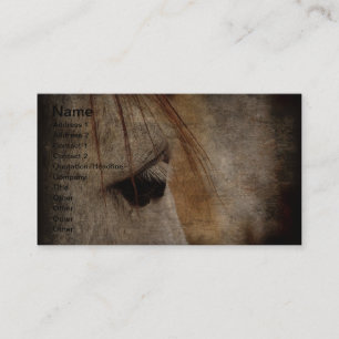 Tarjeta De Visita Gray Horse Grunge