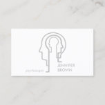 Tarjeta De Visita Gray Mind Science Human Head Psicólogo<br><div class="desc">Gray Mind Science Human Head Psicólogo</div>