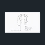 Tarjeta De Visita Gray Mind Science Human Head Psicólogo<br><div class="desc">Gray Mind Science Human Head Psicólogo</div>