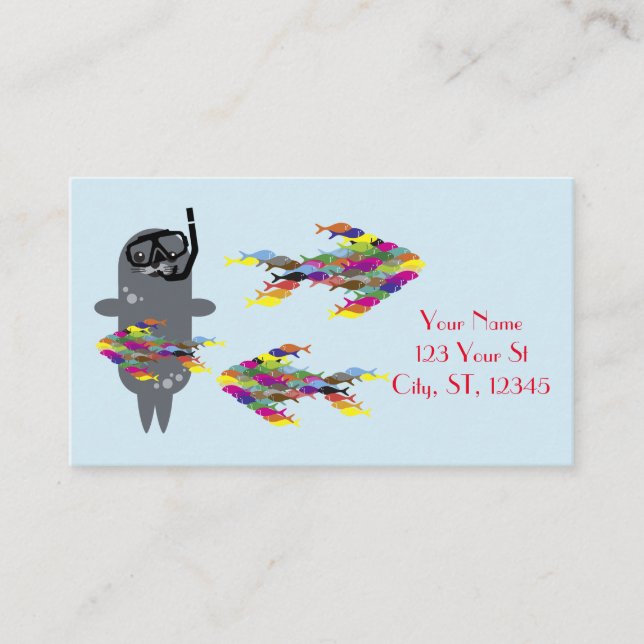 Tarjeta De Visita Gray Seal Thunder_Cove  (Anverso)