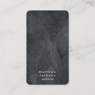 Tarjeta De Visita Gray Texture Modern Plain Professional Manager