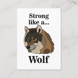 Tarjeta De Visita Gray Wolf