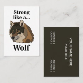 Tarjeta De Visita Gray Wolf