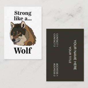 Tarjeta De Visita Gray Wolf