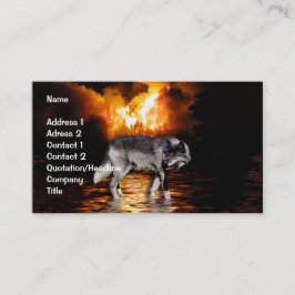Tarjeta de visita Gray Wolf
