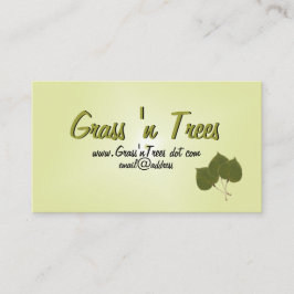 Tarjeta De Visita Green Aspen deja los servicios de cuidado de jardí