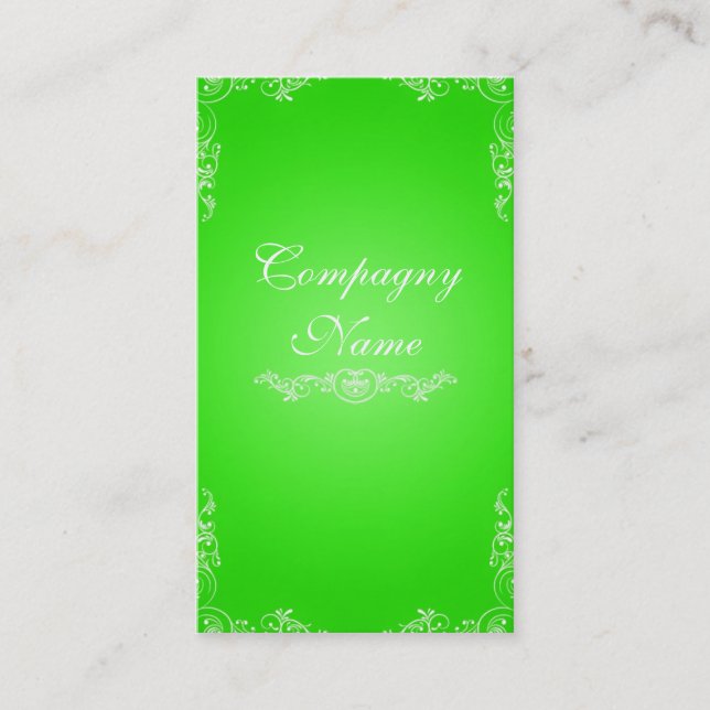 Tarjeta De Visita Green card (Anverso)