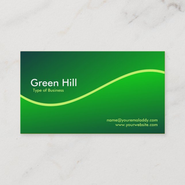 Tarjeta De Visita Green Hill 5 (Anverso)
