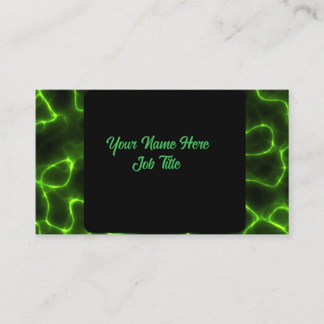 Tarjeta De Visita Green Lightning (Anverso)