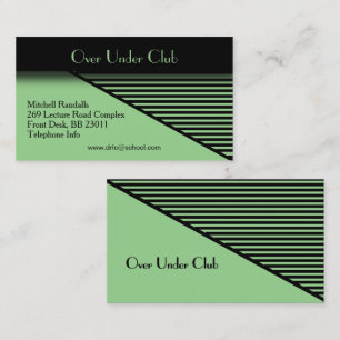 Tarjeta de visita Green Modern Look