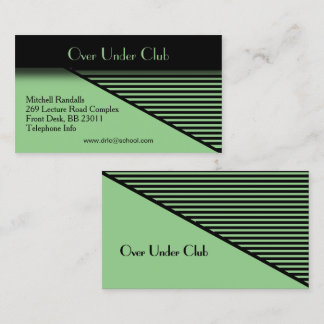 Tarjeta de visita Green Modern Look