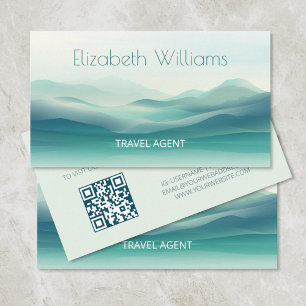 Tarjeta De Visita Green Mountains Travel Agent   Código QR