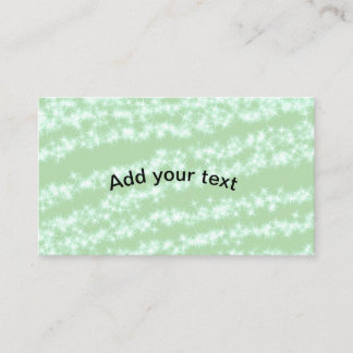 Tarjeta De Visita Green pastel glitter sparkle name text boho retro 