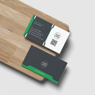 Tarjeta De Visita Green Professional Moderno Corporate