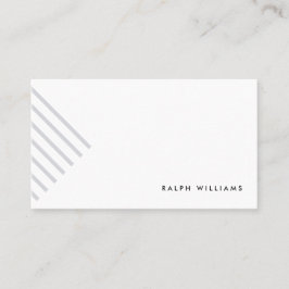Tarjeta De Visita Grey minimalist simple elegant modern lines card