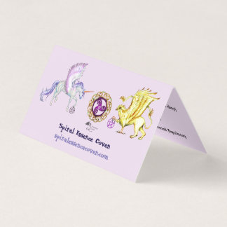 Tarjeta De Visita Griffon lindo del potro del caballo de Pegaso del