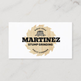 Tarjeta De Visita Grinización de Stump | Servicio de árbol y elimina
