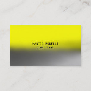 Tarjeta De Visita Gris amarillo claro y atractivo exclusivo