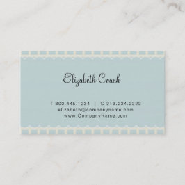 Tarjeta De Visita Gris azul vintage