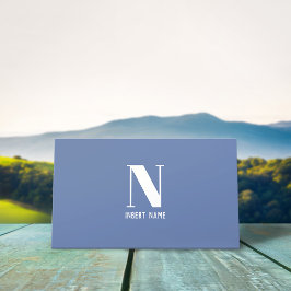 Tarjeta De Visita Gris azulado con logotipo