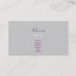 Tarjeta De Visita Gris/Black Business Cards Moda moderna de diseño m