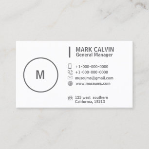 Tarjeta De Visita Gris blanco profesional del artista de maquillaje