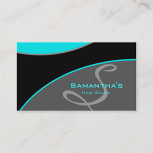 Tarjeta De Visita Gris de 232 del salón del balneario azules