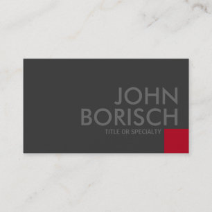 Tarjeta de visita gris de la Plaza Roja del