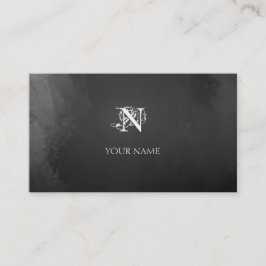 Tarjeta De Visita Gris de Nouveau