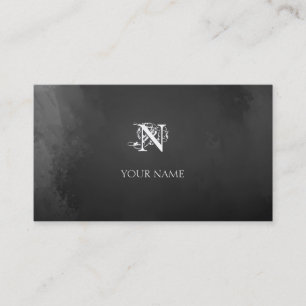 Tarjeta De Visita Gris de Nouveau
