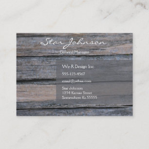 Tarjeta De Visita Gris de Postwood