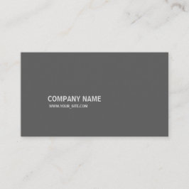 Tarjeta De Visita Gris de Simples Modern Elegant Company