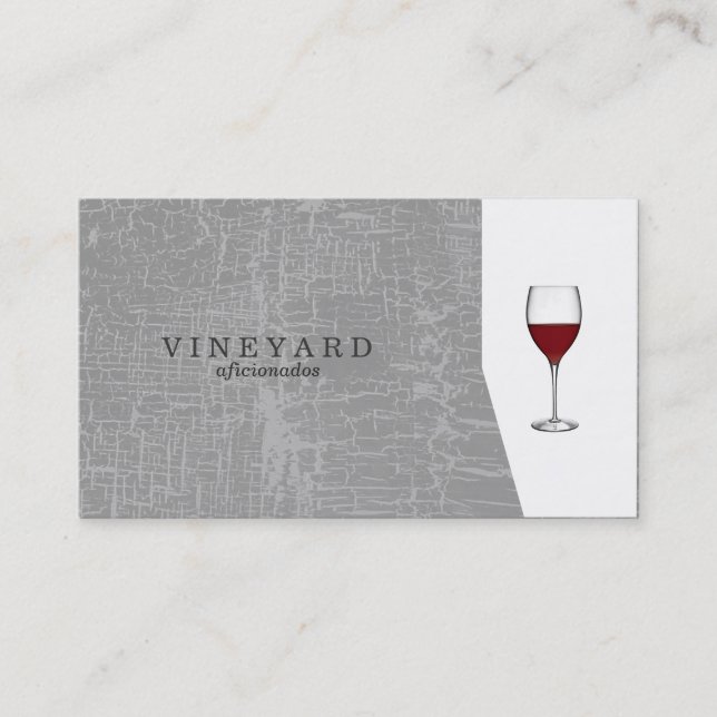 Tarjeta De Visita Gris de textura / Vidrio de vidrio (Anverso)