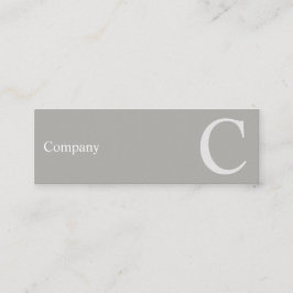 Tarjeta de visita gris del error tipográfico