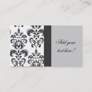 Tarjeta de visita gris elegante del modelo del