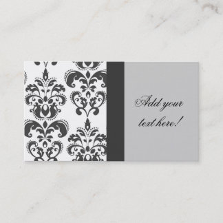 Tarjeta de visita gris elegante del modelo del