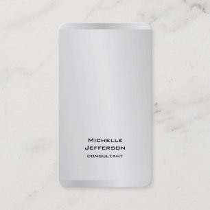 Tarjeta De Visita Gris gris vertical estilo moderno