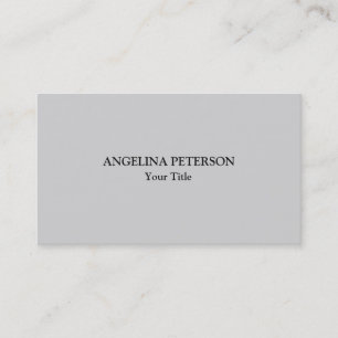 Tarjeta De Visita Gris ligero profesional original único