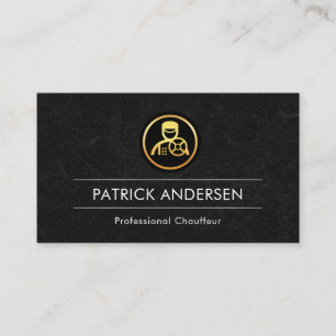 Tarjeta De Visita Gris Marble Grunge Textura Chauffeur