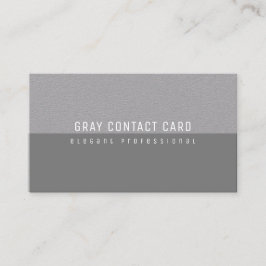 Tarjeta De Visita gris minimalista elegante y moderno