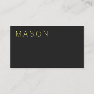 Tarjeta De Visita Gris oscuro