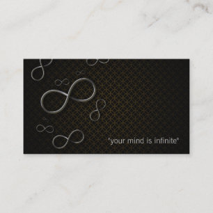 Tarjeta De Visita Gris personal del instructor el   del infinito