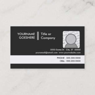 Tarjeta De Visita gris profesional 2