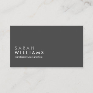 Tarjeta De Visita Gris profesional elegante