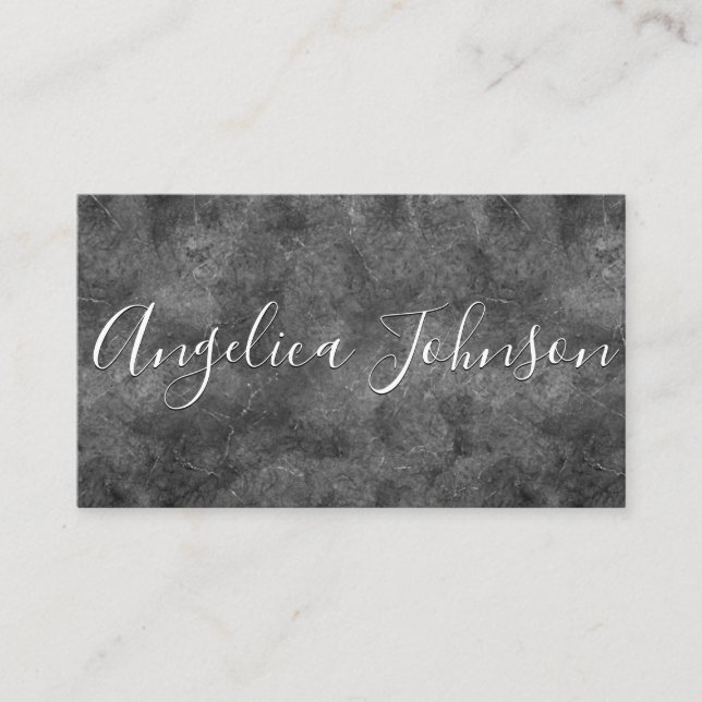 Tarjeta De Visita Gris texturizado (Anverso)