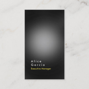 Tarjeta De Visita Gris vertical elegante profesional