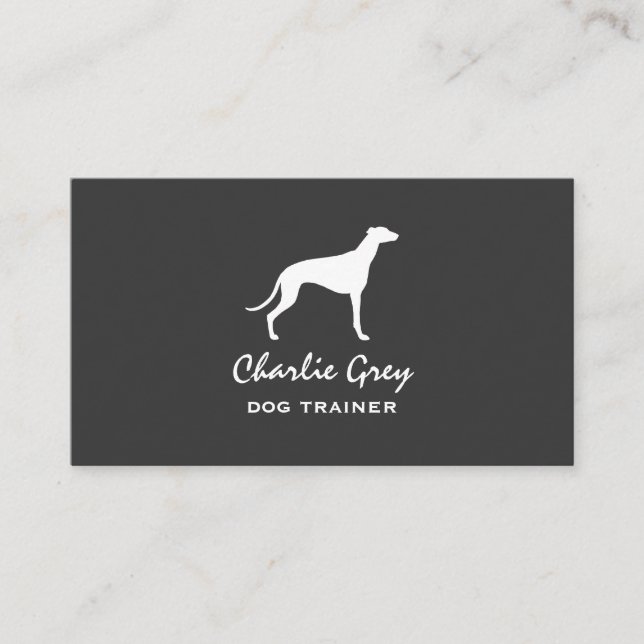 Tarjeta De Visita Gris y blanco (Anverso)