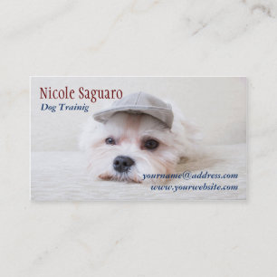Tarjeta De Visita Groomer del adiestrador de perros